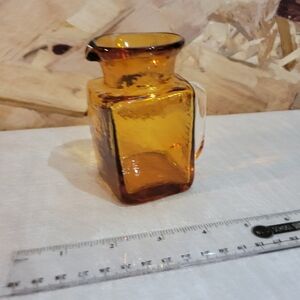 Amber Glass Creamer
